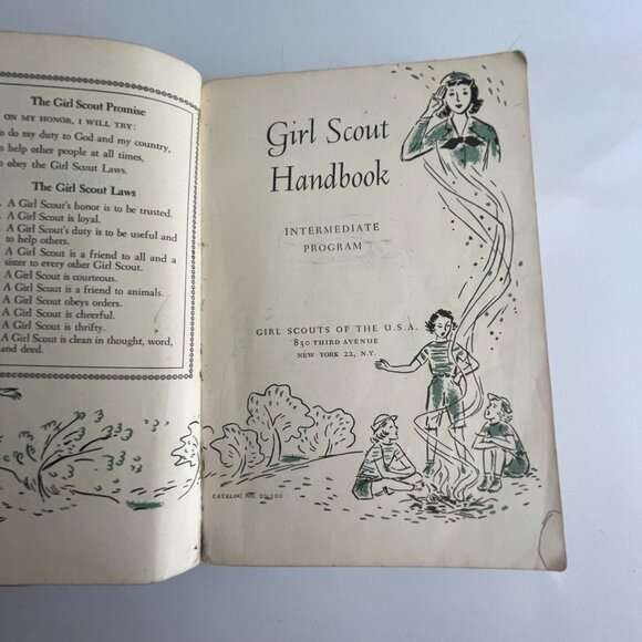 Vintage 1953 Girl Scout Handbook Intermediate Program Soft Cover Manual 1959 - Picture 6 of 6